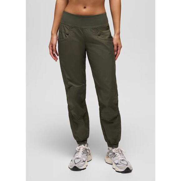 Prana Kanab Pant Women's XL Spruce Standard Fit Jogger Mid Rise Comfy Waistband - Picture 1 of 13